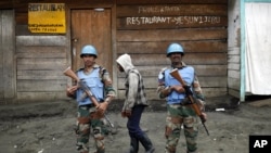 Deux soldats de la MONUSCO, 18 novembre 2012