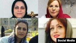 Kelompok-kelompok HAM mengatakan pengadilan Iran sudah menjatuhkan hukuman penjara 5 tahun kepada 5 perempuan Darwis Gonadabi, kelompok minoritas penganut Sufi, karena terlibat dalam demo anti-pemerintah. Mereka adalah (searah jarum jam, dari atas kiri): Shima Entesari, Nazila Nouri, Avisha Jalaleddin dan Sima Entesari.