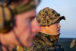 Members of South Korea and U.S. Special forces take part in a joint military exercise conducted by South Korean and U.S. special forces troops at Gunsan Air Force base in Gunsan, Aug. 11, 2021.