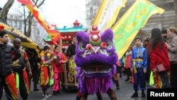 星期天世界一些大城市舉行中國農曆新年慶祝活動（路透社）
