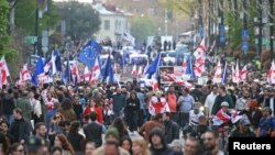 საპროტესტო აქცია თბილისში, 9 აპრილი, 2024