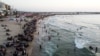 After Many Years, People in Gaza Enjoy Clean Seawater