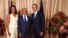 Michelle Obama, Luís Filipe Tavares e Barack Obama, em Nova Iorque, 2016
