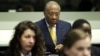 Former Liberian President Charles Taylor listens to the judge at the opening of the sentencing judgement hearing at the court in Leidschendam, near The Hague, May 30, 2012. 