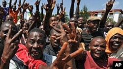 Des manifestations lors d'une protestation à Conakry, Guinée