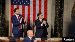 U.S. President Trump delivers a speech to a joint session of Congress
