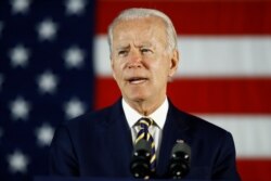 FILE - Democratic presidential candidate, former Vice President Joe Biden.