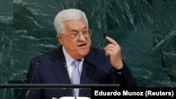 Le président palestinien Mahmoud Abbas à la 72eme Assemblée générale des Nations unies
