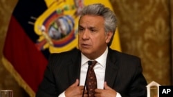 El presidente de Ecuador, Lenín Moreno, denunció que su antecesor Rafael Correa promueve planes desestabilizadores contra su administración y las de otras naciones con financiamiento de Venezuela.
