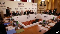Katta Sakkizlikka a’zo davlatlar tashqi ishlar vazirlari majlisi, London, 11-aprel, 2013-yil
