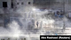 Attaque de militants du groupe Etat Islamique à Kirkouk, en Irak, le 21 octobre 2016.