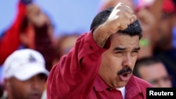 Le président du Venezuela, Nicolas Maduro à Carcas, Venezuela, le 14 août 2017