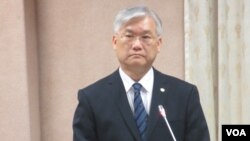 台湾新任陆委会主委夏立言（美国之音张永泰拍摄）