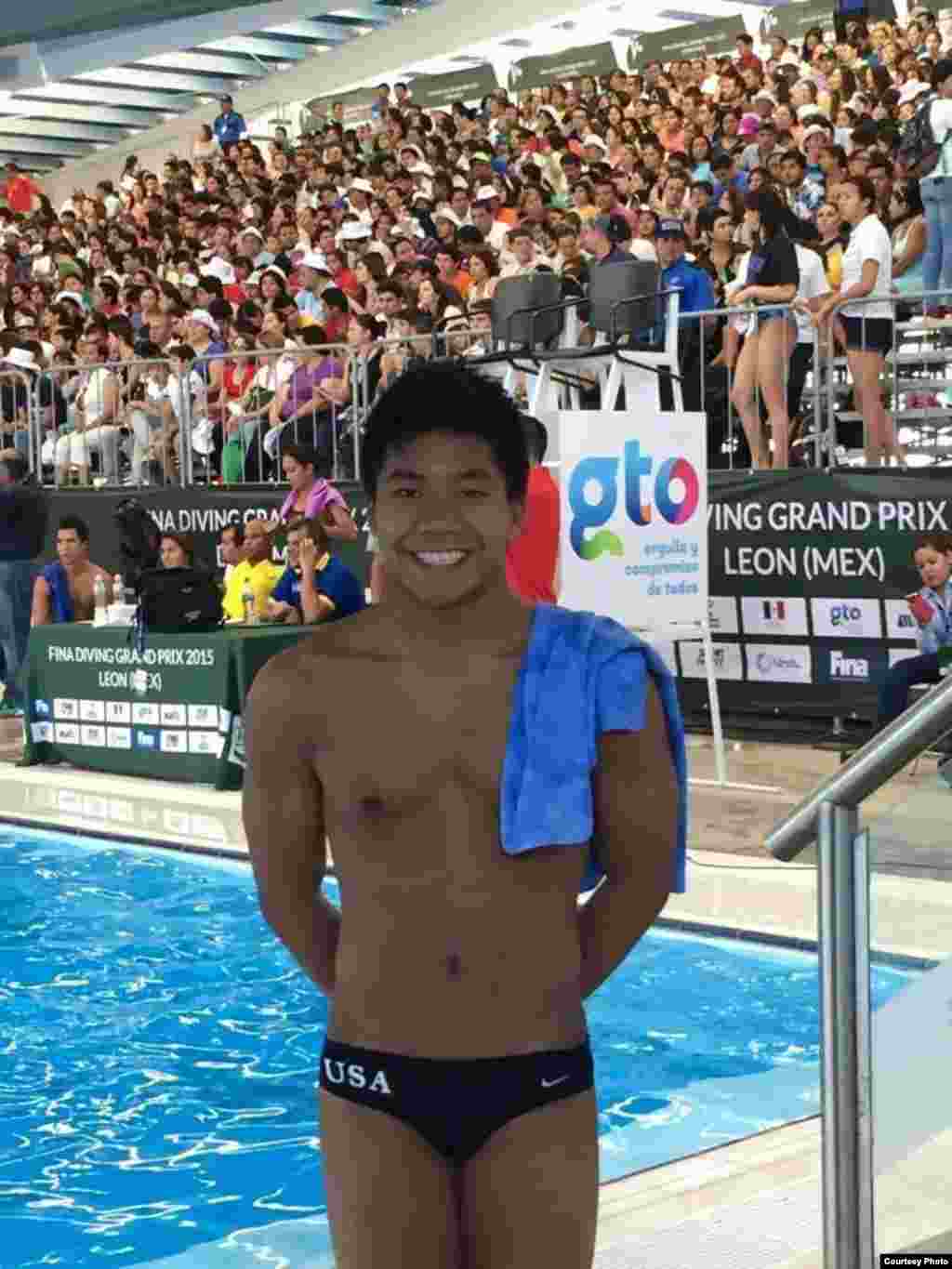 Jordan Pisey Windle, a Cambodian-born American, is a member of the United States National Team and is ranked in the top 5 divers in the United States. He has won numerous national championship titles, including the 10-meter platform and the Olympic silver medal for a synchronized diving partner. 