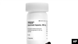 Esta fotografía sin fecha facilitada por Siga Technologies muestra el medicamento TPOXX, el cual podría ser eficaz contra la viruela símica. 