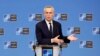Sekretaris Jenderal NATO Jens Stoltenberg berbicara dalam konferensi pers di markas NATO di Brussels pada 28 November 2023. (Foto: AP/Geert Vanden Wijngaert)