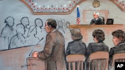La scène au tribunal où est jugé Djokhar Tsarnaev à Boston (AP)