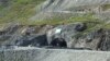 Construction site of the Zoji La tunnel near Baltal, Kashmir, India