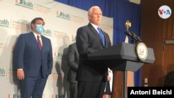 El vicepresidente Mike Pence se refirió al expresidente Alvaro Uribe como un "héroe".