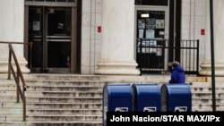 Photo by: John Nacion/STAR MAX/IPx 2020 8/14/20 The U.S. Postal Service warns ballots may not be delivered in a timely manner. Trump says the postal service needs money for mail-in voting but he will keep blocking funding regardless.