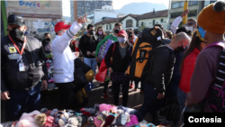Las aglomeraciones en los comercios populares de las principales ciudades del país han sido la constante durante el mes de diciembre. [Foto: Cortesía Secretaría de Gobierno de Bogotá]