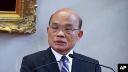 资料照：台湾行政院长苏贞昌