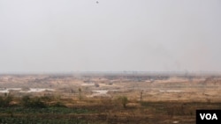 An overview of Tamok Lake in Phnom Penh, Cambodia, February 26, 2021. (Tum Malis/VOA Khmer) 