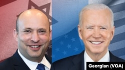 Pemimpin Israel Naftali Bennett dan Presiden AS Joe Biden dijadwalkan akan bertemu pada Kamis, 26 Agustus 2021. (Foto: VOA)