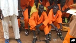 Dans la prison de Juba, au Soudan du Sud, en 2013.