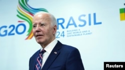 El presidente de Estados Unidos, Joe Biden en la Cumbre de Líderes del G20 en el Museo de Arte Moderno de Río de Janeiro, Brasil, el martes 19 de noviembre de 2024. REUTERS