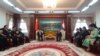 Chen Changzhi, Vice Chairman of the Standing Committee of the National People’s Congress of the People’s Republic of China and Heng Samrin, President of National Assembly meet in Phnom Penh, Cambodia, March 31, 2017. (Ith Sothoeuth/VOA Khmer)