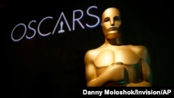 Patung Oscars muncul di acara Nominasi Academy Awards ke-91 di Beverly Hills, California (Foto: AP)