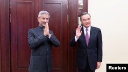 2020年9月10日,中國外長王毅與印度外長蘇杰生在莫斯科會晤。
