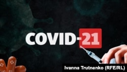 经图像剪切后的合成图，以示始于2019年的COVID-19疫情已进入2021年。