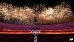 Ceremonia de clausura de los Juegos Olímpicos de Invierno en Beijing, China, el 20 de febrero de 2022.