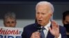 El presidente estadounidense Joe Biden pronuncia un discurso durante una reunión de líderes sindicales nacionales en la sede de la AFL-CIO, en Washington, Estados Unidos, el 10 de julio de 2024.