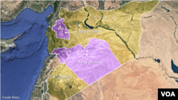Provinsi Idlib dan Homs di Suriah.