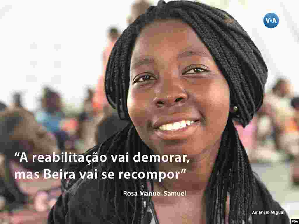 Rosa Samuel, educadora infantil, da Associação Kugarissica - conheça a sua história seguindo a #retratosidai ou http://bit.ly/2Gz-VOA no Instagram da VOA Portugues