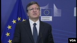 Ketua Komisi Eropa Jose Manuel Barroso mengumumkan tambahan dana bagi krisis pengungsi di Lampedusa, Italia (foto: dok). 