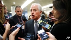 Le sénateur Bob Corker à Washington, le 19 octobre 2017, 