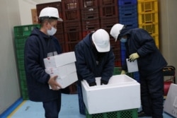 Empleados trabajan dentro de un almacén del Ministerio de Salud de Colombia, donde se almacenará una eventual vacuna contra la enfermedad del coronavirus (COVID-19), en Bogotá, Colombia el 20 de octubre de 2020.