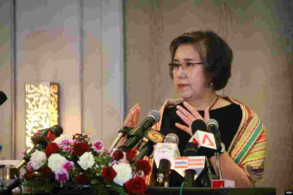 မြန်မာနိုင်ငံဆိုင်ရာ ကုလသမဂ္ဂ လူ့အခွင့်အရေးအထူးကိုယ်စားလှယ် Dr.Yanghee Lee သတင်းစာရှင်းလင်းပွဲ