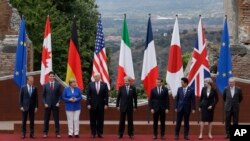 Учасники саміту «Великої сімки» на Сицилії
