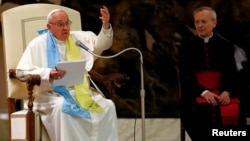 Le pape François, au Vatican, 13 octobre 2016. 