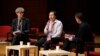 He Jiankui, a Chinese researcher, center, speaks during the Human Genome Editing Conference in Hong Kong, Wednesday, Nov. 28, 2018. He made his first public comments about his claim to have helped make the world's first gene-edited babies.