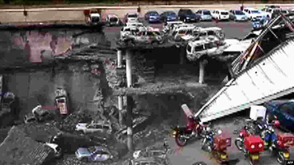 Les dégâts causés par l’attentat au Westgate Mall dans une vidéo publiée par l'armée kenyane, 26 septembre 2013.