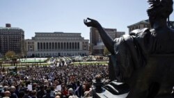 Los candidatos a la presidencia en EEUU se refieren a las protestas universitarias de apoyo a Hamás.
