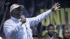 Rais Felix Tshisekedi akitoa hotuba wakati wa mkutano wa kampeni mjini Goma, Kivu Kaskazini Disemba 10, 2023.