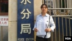 “新余三君子”之一、江西维权人士刘萍曾经在2011年参选人大代表，随后积极参与维权活动 （图片来自：博讯网）