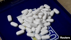 Des comprimés d'Hydrocodone, un opioïde, dans une pharmacie de Portsmouth, Ohio, le 21 juin 2017.